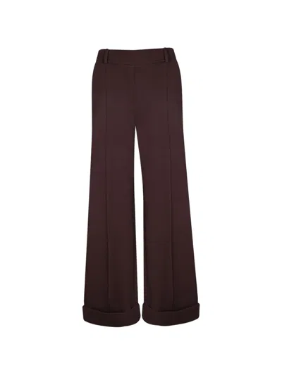 Own Pintuck Turn-up Trousers In Br