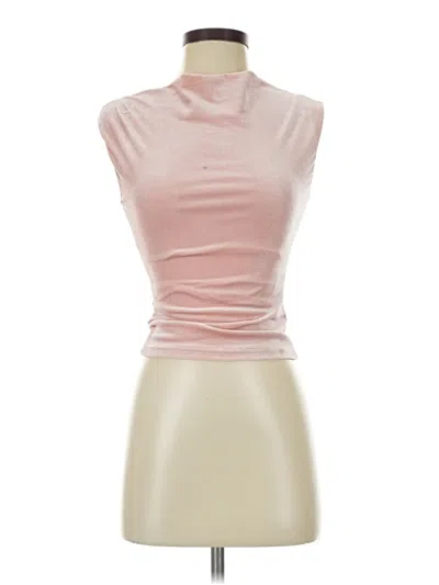 Ownley Sleeveless Top Pink High Neck Tops