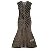 Oxfold Women's Black Noir Spark Sequin Dress In Black