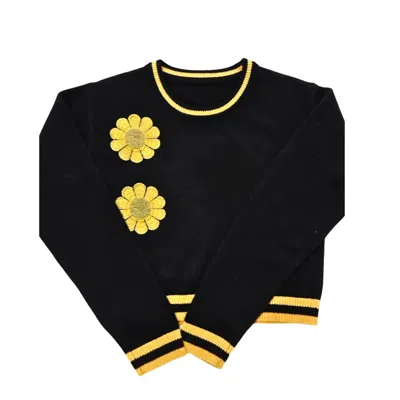 Oxfold Women's Gold / Black Gold Shimmering Cashmere Sweater In Multi