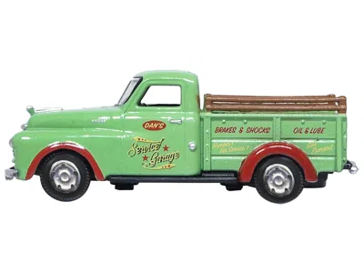 Oxford Diecast 1948 Dodge B-1b Pickup Truck Green "dan's Service Garage" 1/87 (ho) Scale Diecast Model Car By Oxfor