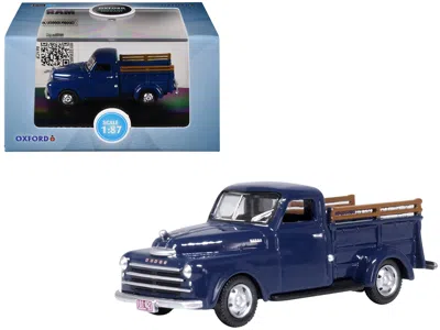 Oxford Diecast 1948 Dodge B-1b Pickup Truck Waterway Blue 1/87 (ho) Scale Diecast Model Car By