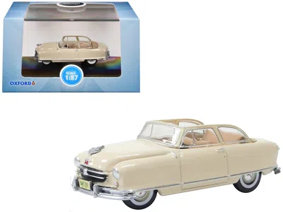 Oxford Diecast 1950 Nash Rambler Custom Landau Convertible (open) Champagne Ivory 1/87 (ho) Scale Diecast Model Car In Neutral