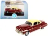 Oxford Diecast 1950 Oldsmobile Rocket 88 Coupe Chariot Red With Canto Cream Top 1/87 (ho) Scale Diecast Model Car B