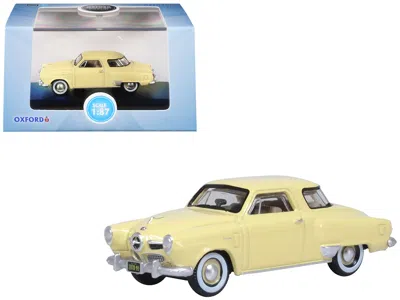 Oxford Diecast 1950 Studebaker Champion Starlight Coupe Tulip Cream 1/87 (ho) Scale Diecast Model Car By Oxford