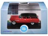 Oxford Diecast 1954 Buick Century Estate Wagon Matador Red And Carlsbad Black With Red Interior 1/87 (ho) Scale Die