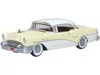 Oxford Diecast 1955 Buick Century Condor Yellow And Dover White With Red Interior 1/87 (ho) Scale Diecast Model Car