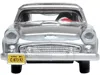 Oxford Diecast 1956 Ford Thunderbird Gray Metallic With Raven Black Top 1/87 (ho) Scale Diecast Model Car By Oxford