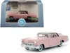 Oxford Diecast 1956 Lincoln Continental Mark Ii Pink With Dubonnet Red Top 1/87 (ho) Scale Diecast Model Car By Oxf