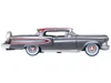 Oxford Diecast 1958 Edsel Citation Silver Gray Metallic With Ember Red Top And Red Interior 1/87 (ho) Scale Diecast
