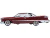 Oxford Diecast 1959 Chrysler Imperial Crown 2 Door Hardtop Radiant Red With Black Top 1/87 (ho) Scale Diecast Model