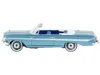 Oxford Diecast 1961 Chevrolet Impala Convertible Jewel Blue Metallic And White With Blue Interior 1/87 (ho) Scale D