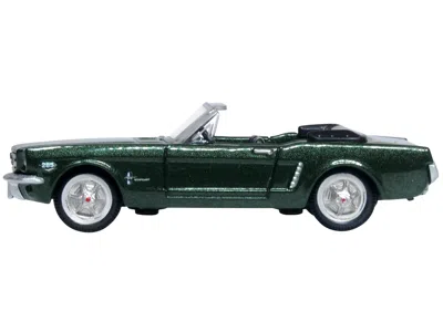Oxford Diecast 1965 Ford Mustang Convertible Ivy Green Metallic 1/87 (ho) Scale Diecast Model Car By
