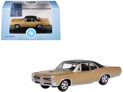 Oxford Diecast 1966 Pontiac Gto Martinique Bronze Metallic With Black Top 1/87 (ho) Scale Diecast Model Car