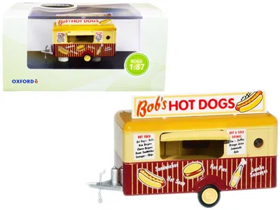 Oxford Diecast Bob's Hot Dogs Mobile Food Trailer 1/87 (ho) Scale Diecast Model By  In Multi