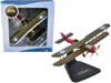 Oxford Diecast De Havilland Dh4 Bomber Plane "5 Squadron Royal Naval Air Service" (1918) "oxford Aviation" Series 1