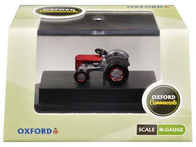 Oxford Diecast Ferguson Tractor Red And Gray 1/148 (n) Scale Diecast Model Car By