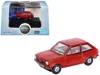 Oxford Diecast Ford Fiesta Mk1 Rhd (right Hand Drive) Venetian Red 1/148 (n) Scale Diecast Model Car By Oxford Diec In Red