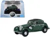 Oxford Diecast Jaguar Ss Rhd (right Hand Drive) Suede Green With Black Top 1/148 (n) Scale Diecast Model Car By Oxf In Green