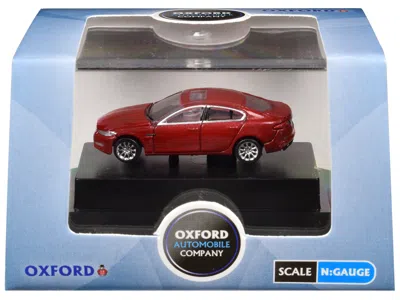 Oxford Diecast Jaguar Xf Rhd (right Hand Drive) Carnelian Red 1/148 (n) Scale Diecast Model Car By