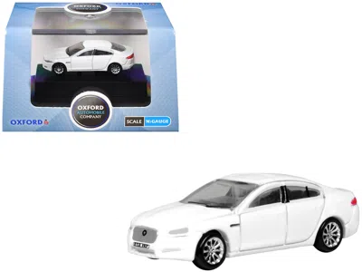 Oxford Diecast Jaguar Xf Rhd (right Hand Drive) Polaris White 1/148 (n) Scale Diecast Model Car By