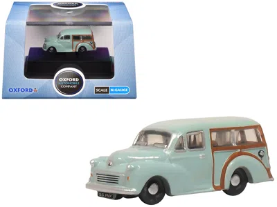 Oxford Diecast Morris Minor Traveller Smoke Gray 1/148 (n) Scale Diecast Model Car By  In Blue
