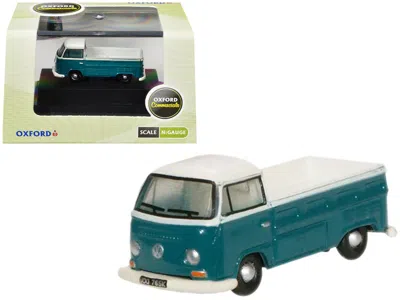 Oxford Diecast Volkswagen T2 Pickup Truck Emerald Green And Arkona White 1/148 (n) Scale Diecast Model Car By Oxfor
