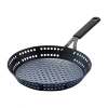 Oxo Black Steel 12" Bbq Frying Pan With Silicone Sleeve In Black
