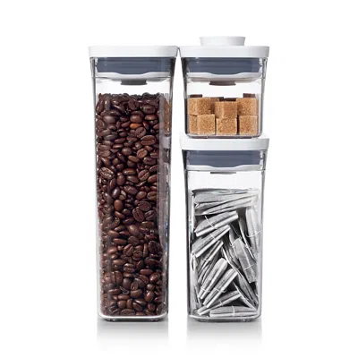 Oxo Good Grips 3-piece Pop Container Variety Set In White