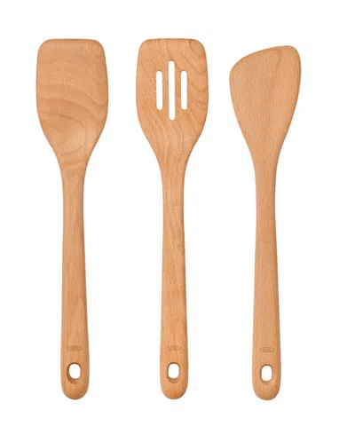 Oxo Good Grips 3-pc. Wooden Turner Set In Brown