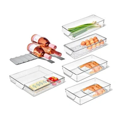 Oxo Good Grips 8-piece Refrigerator Organization Set In Clear