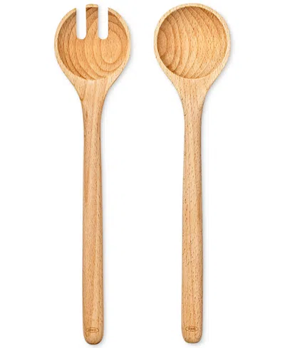 Oxo Good Grips Beech Wood 2-piece Salad Server Set In Transparent