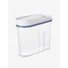 Oxo Good Grips Pop Medium Cereal Dispenser 3.2l White Blue Clear In White Blue Clear
