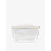 Oxo Good Grips Reusable Silicone Stand-up Snack Bag Oat In Oat