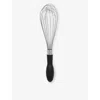 Oxo Good Grips Silver/black Good Grips 11' Balloon-shape Steel And Silicone Whisk In Silver/black