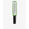 OXO GOOD GRIPS OXO GOOD GRIPS BLACK & SILVER/GREEN STAINLESS-STEEL ETCHED ZESTER AND GRATER