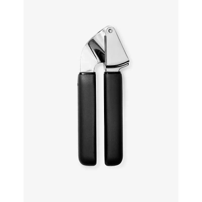 Oxo Good Grips Stainless-steel Garlic Press In Black & Silver
