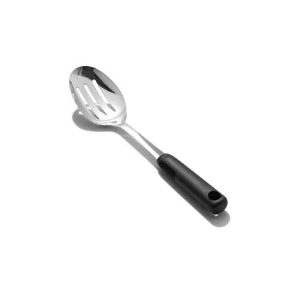 Oxo Good Grips Stainless Steel Slotted Spoon In Black