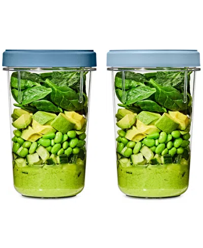 Oxo Good Grips Twist Stack 40-oz. Container, Set Of 2 In Transparent
