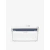 Oxo Good Grips Pop Big Square Mini Stainless-steel Container In White Blue Clear