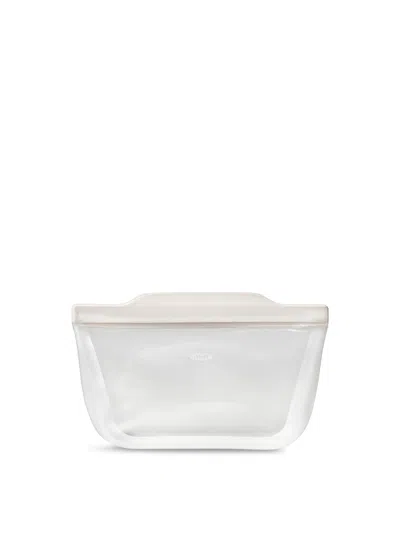 Oxo Goodgrips Silicone Reusable Stand Up Quart Bag In Oat