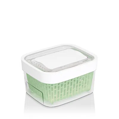 Oxo Greensaver Produce Keeper, 1.6 Quarts In White/green