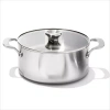 Oxo Mira 3-ply Stainless Steel 5-qt. Stockpot With Lid In Silver