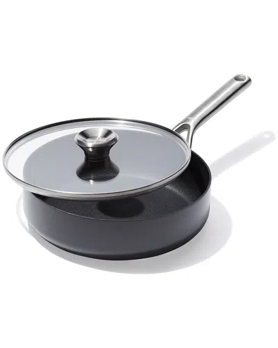Oxo Pro Ceramic Nonstick 3qt Covered Saute Pan In Black