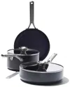 Oxo Pro Ceramic Nonstick 5pc Cookware Set In Black