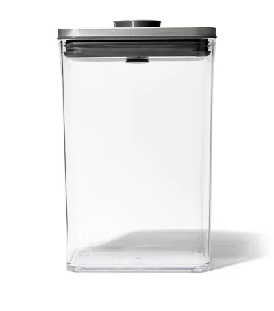 Oxo Rectangle Pop Container In Silver