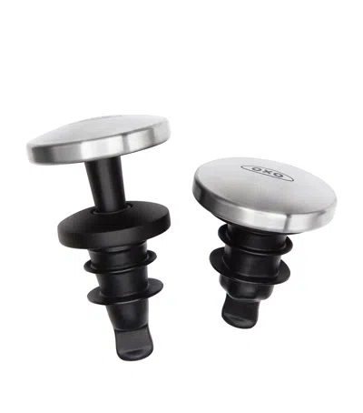 Oxo Set Of 2 Stainless Steel Expanding Wine Stoppers