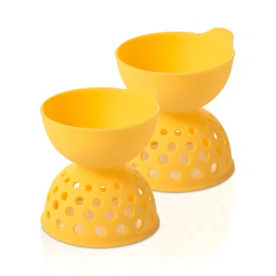 Oxo Silicone Egg Poacher, Set Of 2 In Yellow