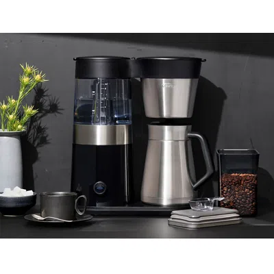 Oxo Steel Pop Coffee Container With Scoop In Black