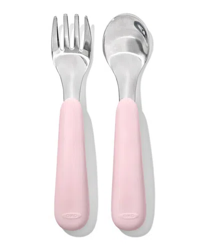 Oxo Tot 2 Pc Fork And Spoon Set In Pink